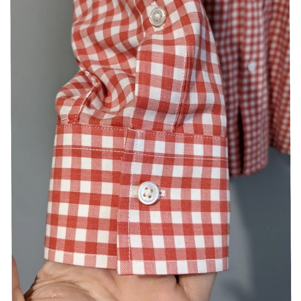 J. McLaughlin Gingham Print Trim Fit Button Down - Picture 5 of 8